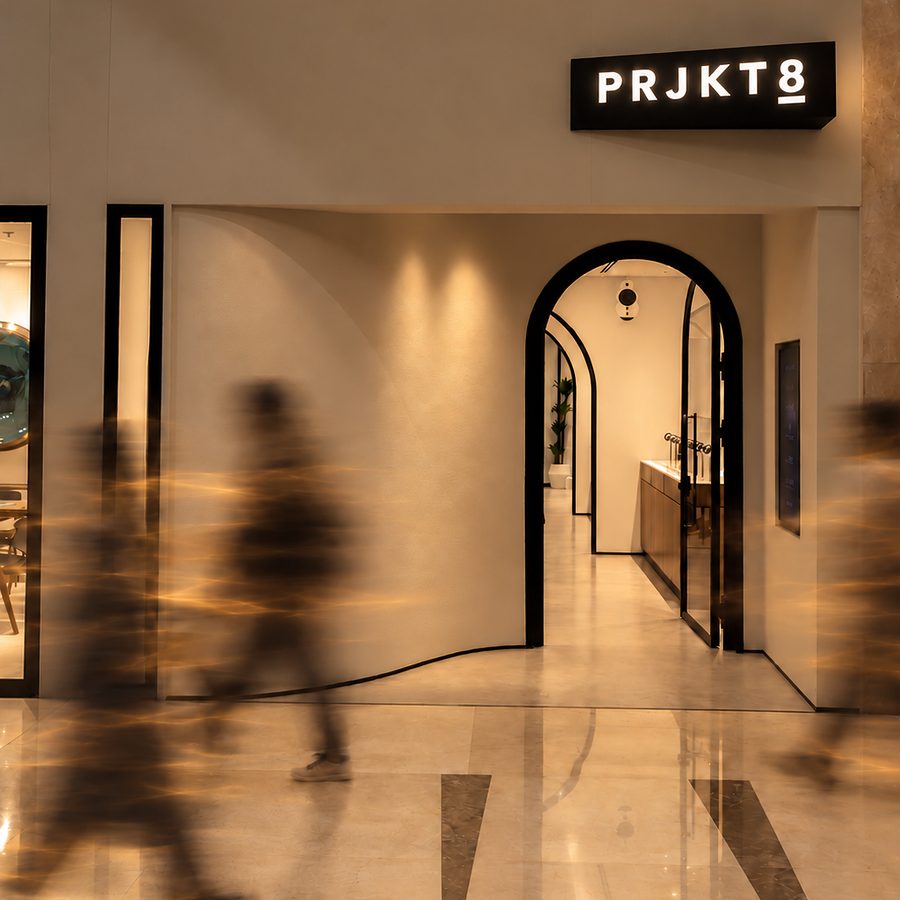 PRJKT8 shopfront at Moda Mall