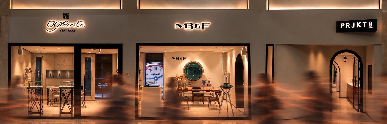 H. Moser & Cie., MB&F and PRJKT8 at Moda Mall